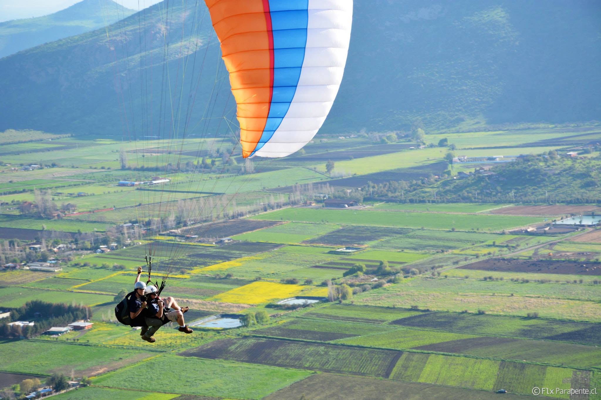 Vuelo en parapente en Las Vizcachas, Santiago