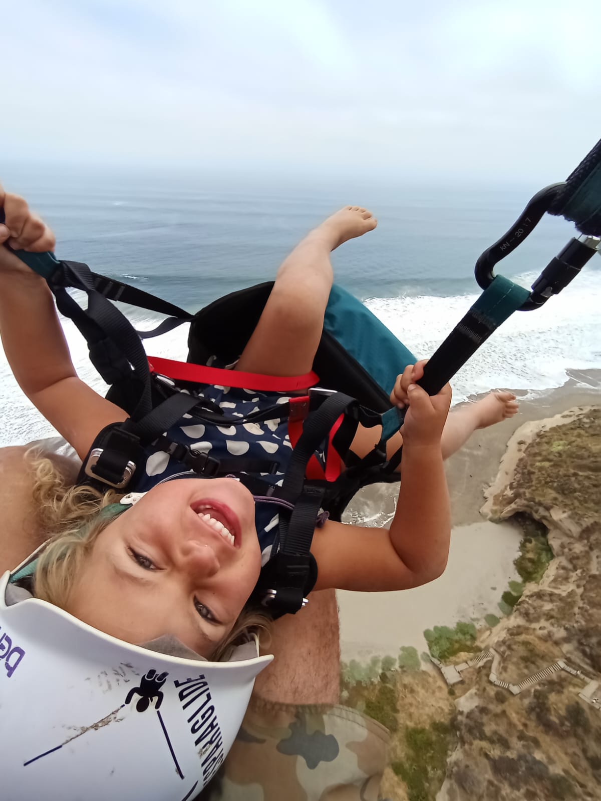 Parapente AndesParaglide sobre el océano